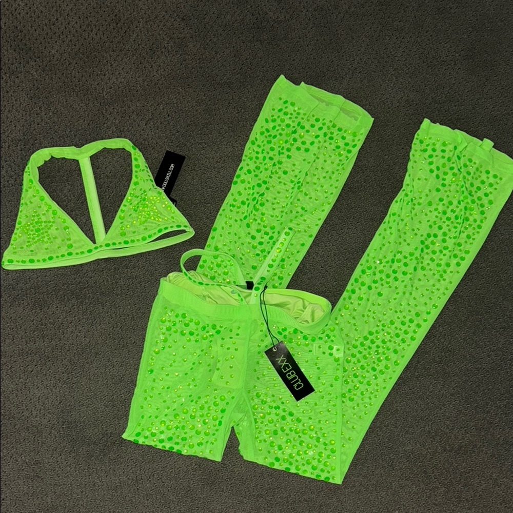 NWT Dolls Kill GREERUST SHOWDOWN - NEON GREEN